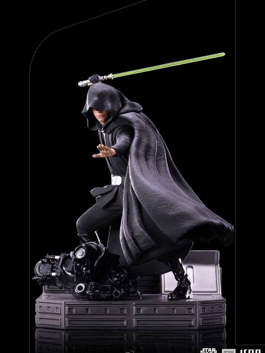 Kino & Comic Iron Studios | Star Wars The Mandalorian - Luke Skywalker Statue / Combat Version: Iron Studios