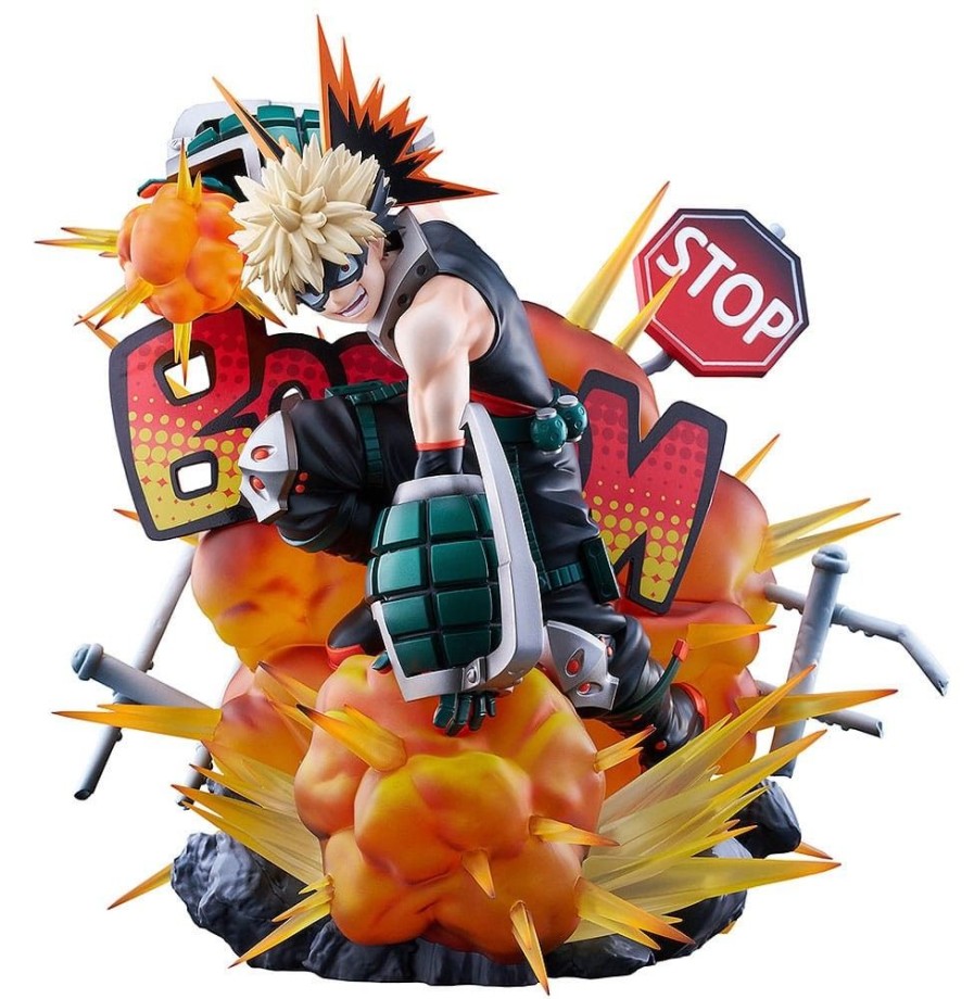 Shop Takara Tomy A.R.T.S Statuen, Busten & Figuren | My Hero Academia - Katsuki Bakugo Statue / Great Explosion Murder God Dynamight: Takara Tomy A.R.T.S