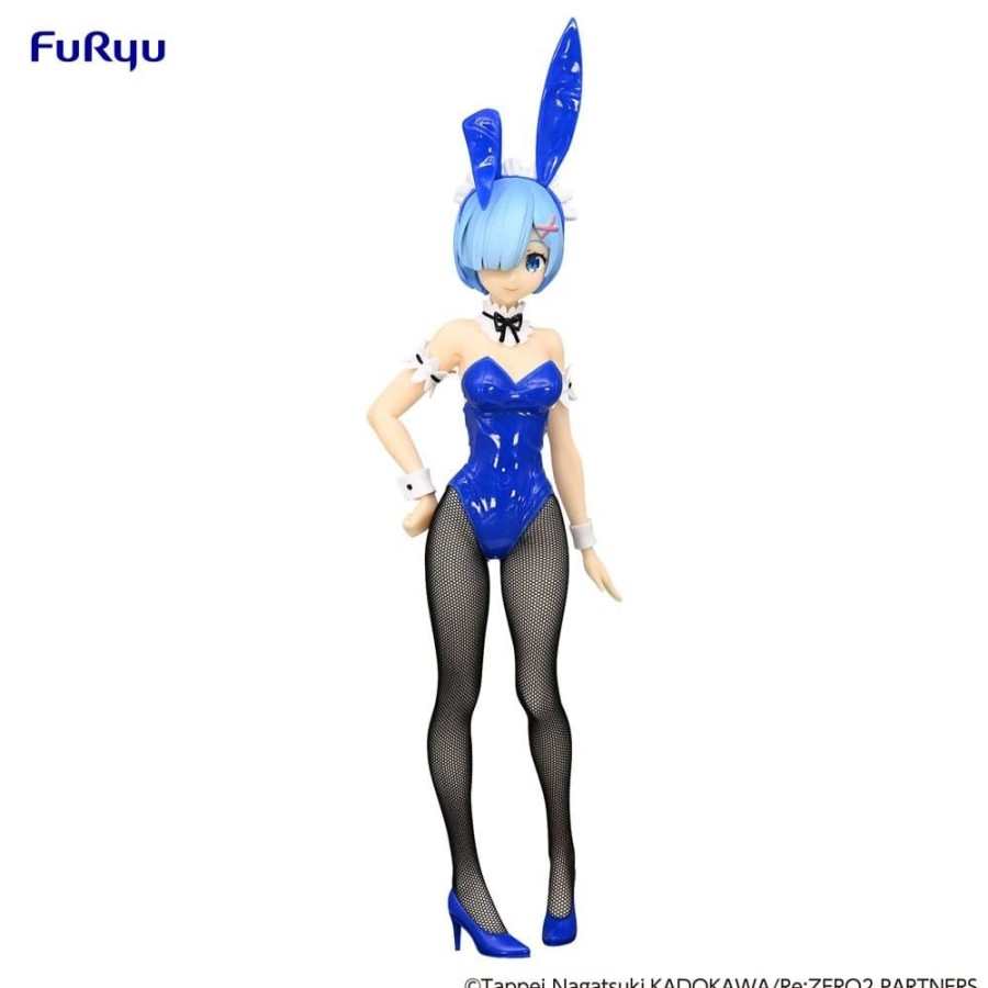 Shop Furyu Anime Prize Figuren | Re:Zero - Rem Statue / Bicute Bunnies - Blue Color Ver.: Furyu