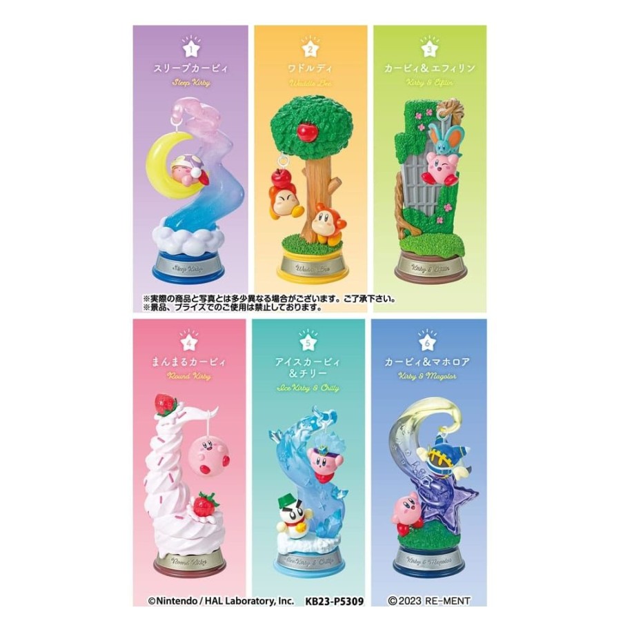 Shop Re-Ment Sd Figuren | Kirby - 6Er-Pack Minifiguren / Swing Kirby In Dreamland Display: Re-Ment