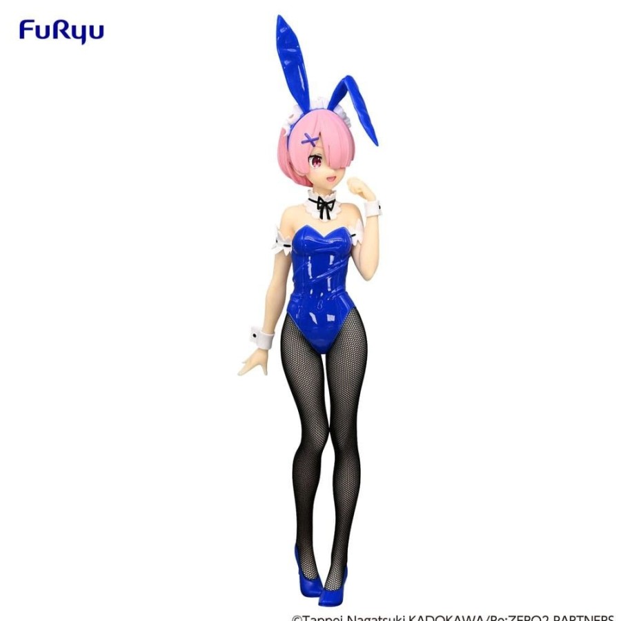 Shop Furyu Anime Prize Figuren | Re:Zero - Ram Statue / Bicute Bunnies - Blue Color Ver.: Furyu