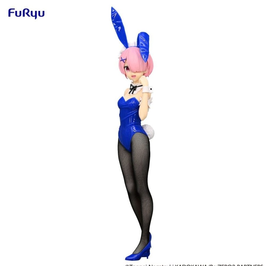 Shop Furyu Anime Prize Figuren | Re:Zero - Ram Statue / Bicute Bunnies - Blue Color Ver.: Furyu