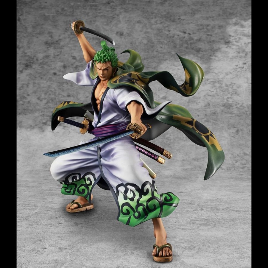 Shop MegaHouse One Piece Figuren | One Piece - Lorenor Zorro / Zoro Juro Statue / Warriors Alliance [Neuauflage]: Megahouse