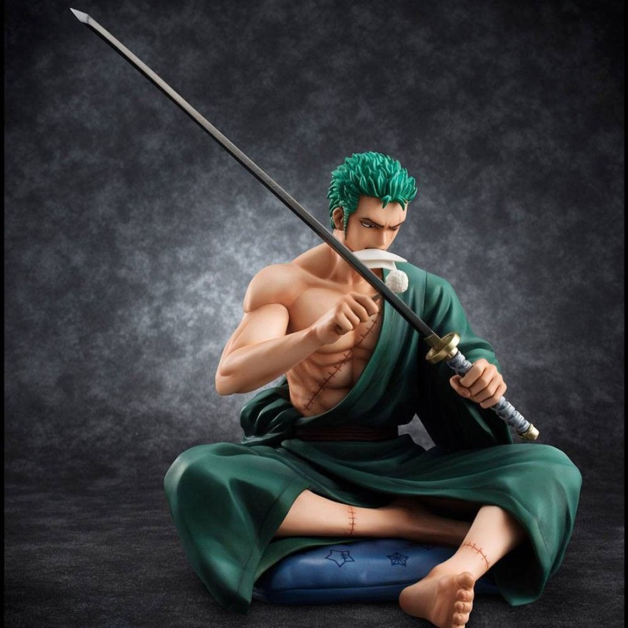 Shop MegaHouse One Piece Figuren | One Piece - Lorenor Zorro Statue - Excellent Model P.O.P. / Soc [Neuauflage]: Megahouse