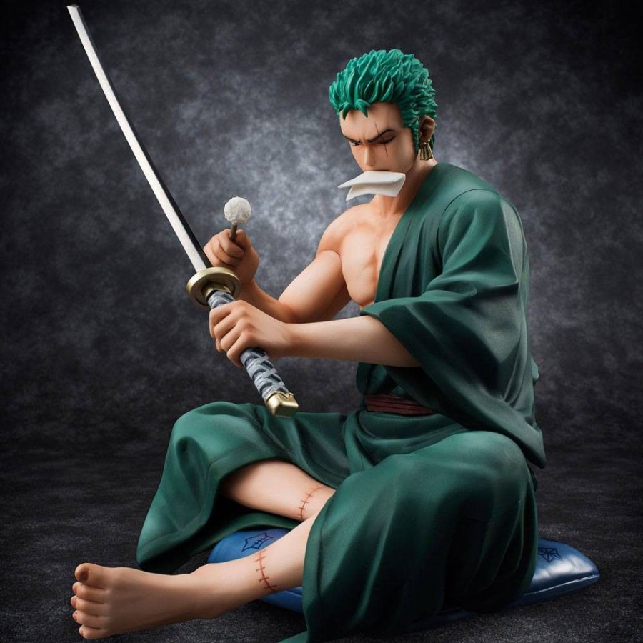 Shop MegaHouse One Piece Figuren | One Piece - Lorenor Zorro Statue - Excellent Model P.O.P. / Soc [Neuauflage]: Megahouse