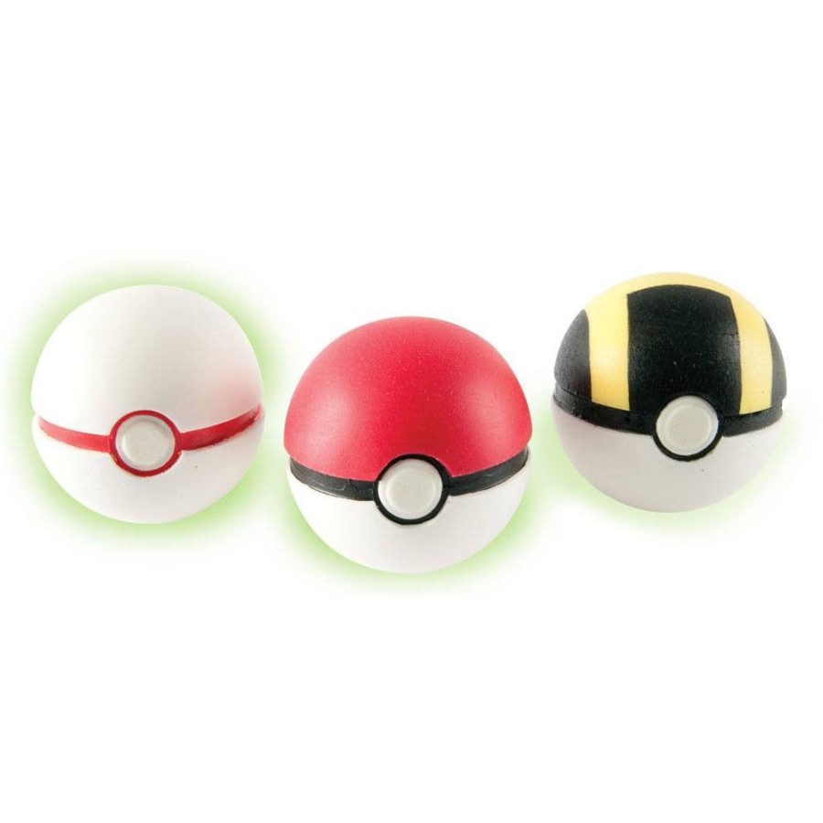 Shop Tomy Dekoration | Pokemon - Pokeball 3Er-Set / Throw 'N' Catch: Tomy