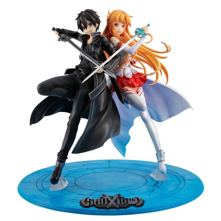 Shop MegaHouse One Piece Figuren | Sword Art Online - Kirito & Asuna Statue / Lucrea - 10Th Anniversary: Megahouse