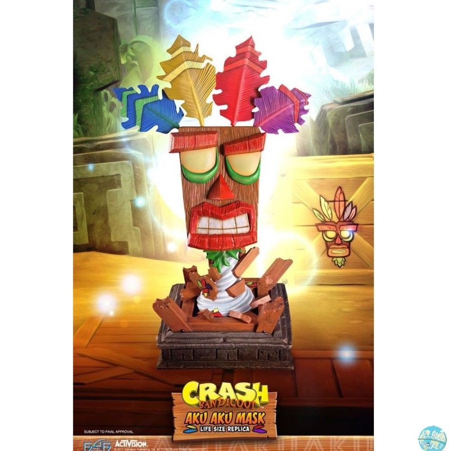 Shop First 4 Figures Replika | Crash Bandicoot - Aku Aku Maske Life-Size Replika: First 4 Figures