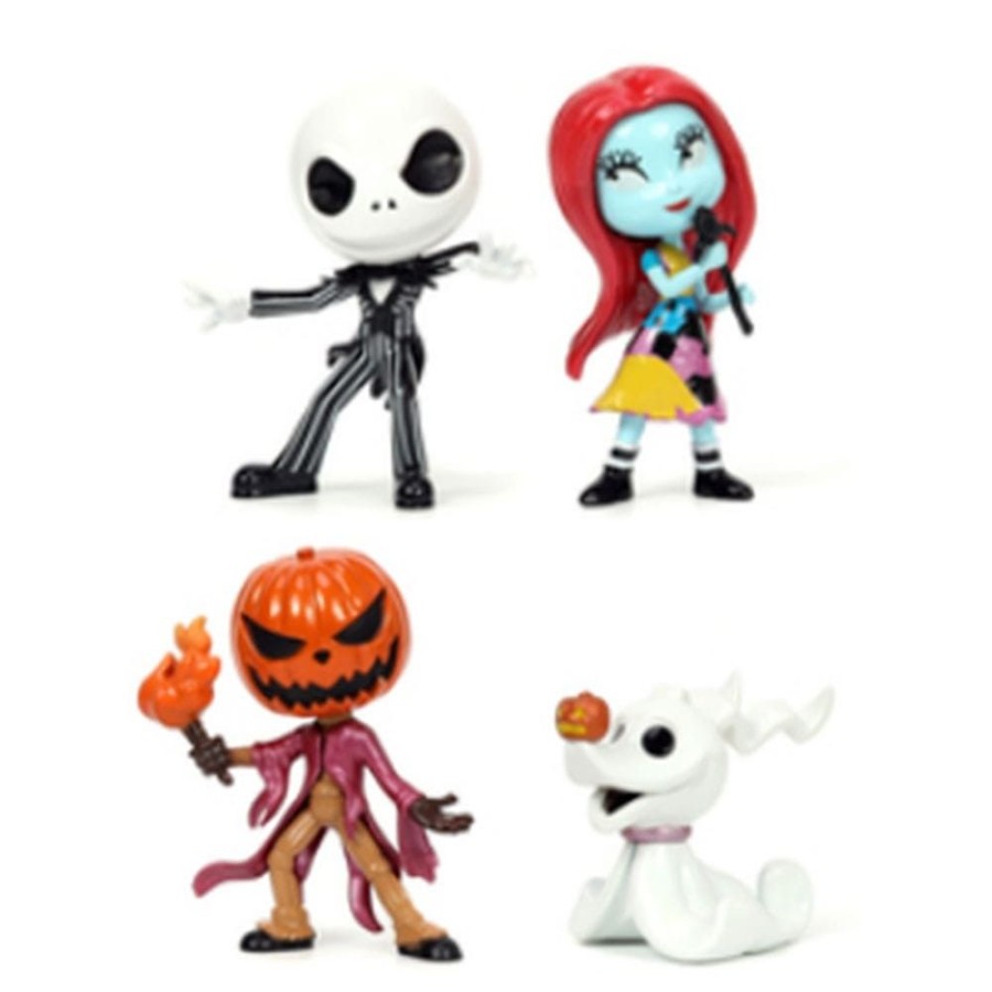 Games & Tv Jada Toys | Nightmare Before Christmas - Nano Metalfigs Diecast Minifiguren 4-Er Pack: Jada Toys