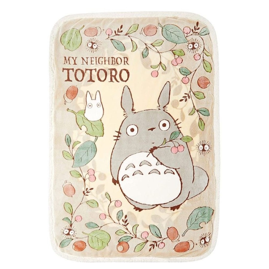 Shop Default Pluschies / Kissen | Studio Ghibli Flanell - Fleecedecke Mein Nachbar Totoro Rosehips And Hazelnuts : Marushin