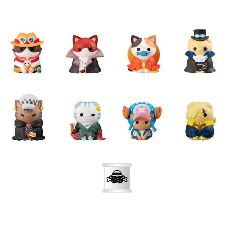 Shop MegaHouse One Piece Figuren | One Piece - Mega Cat Project Sammelfiguren / Nyanpiecenyan! Vol. 1 Special Set: Megahouse