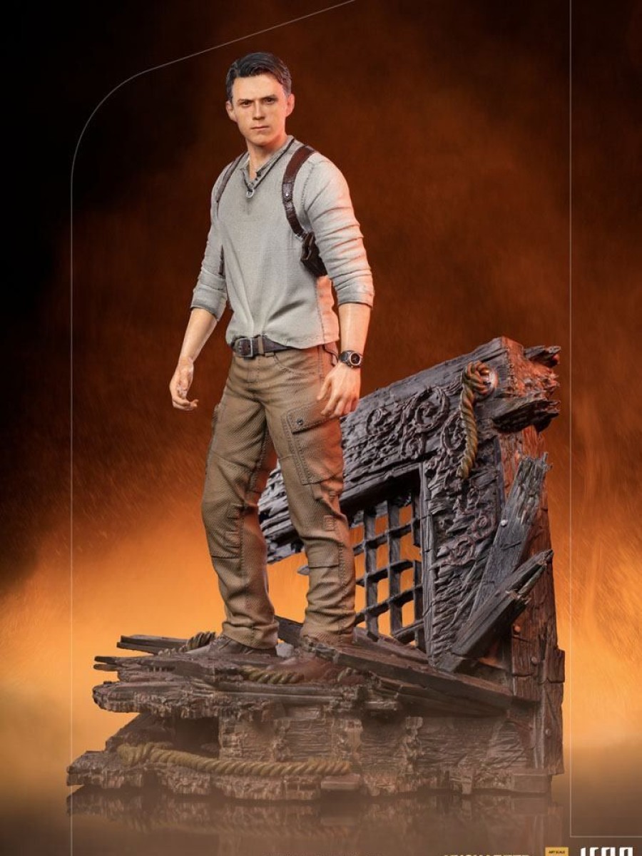 Kino & Comic Iron Studios | Uncharted Movie - Nathan Drake Statue / Deluxe Art Scale: Iron Studios