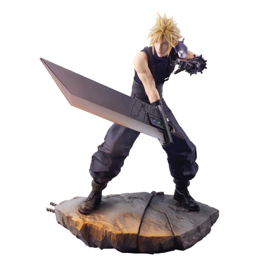 Shop Default Action Figuren | Final Fantasy Vii Rebirth - Cloud Strife Statue / Static Arts Gallery: Square-Enix