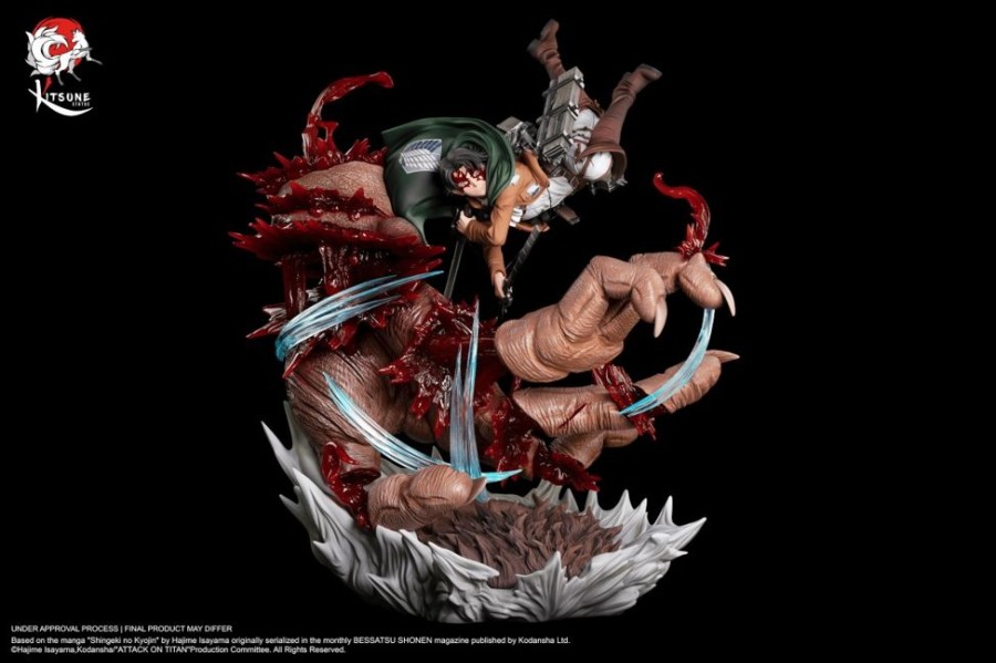 Shop Kitsune Premium Statuen | Attack On Titan - Levi Vs Beast Titan: Kitsune