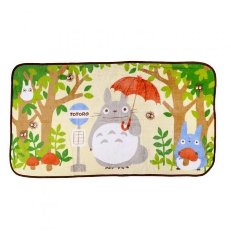 Shop Default Pluschies / Kissen | Studio Ghibli - Flanell-Fleecedecke Mein Nachbar Totoro Totoro Bus Stop : Marushin