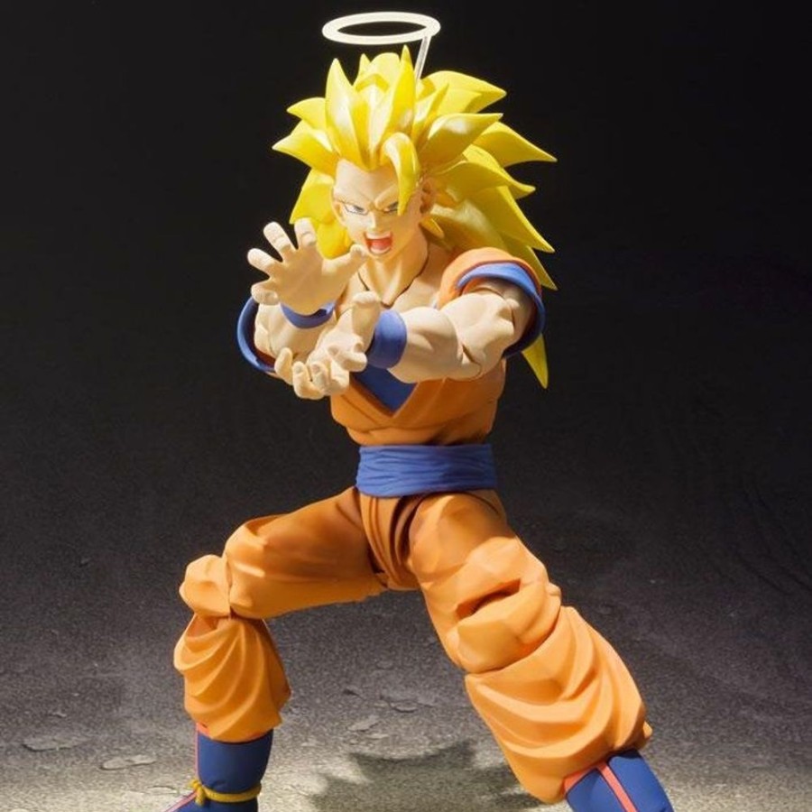 Shop Tamashii Nations Dragonball Figuren | Dragonball Z - Ssj 3 Son Goku / S.H. Figuarts Actionfigur [Beschadigte Verpackung]: Banpresto