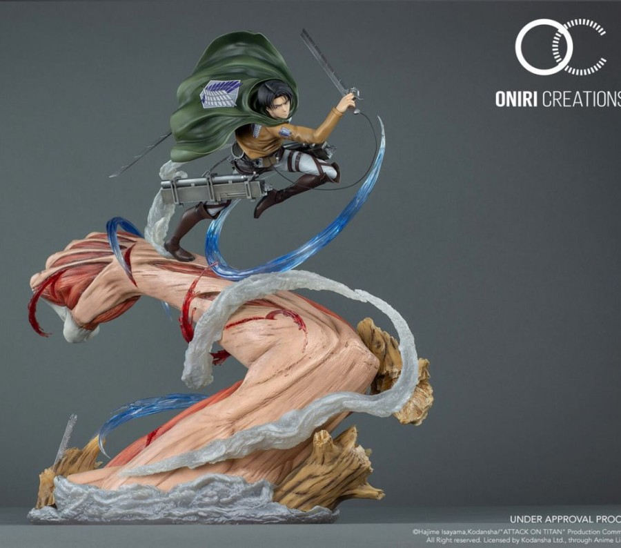 Shop Oniri Creations Premium Statuen | Attack On Titan - Levi Vs Annie (Female Titan) Statue: Oniri Creations