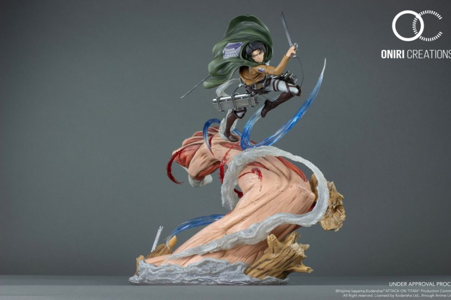 Shop Oniri Creations Premium Statuen | Attack On Titan - Levi Vs Annie (Female Titan) Statue: Oniri Creations