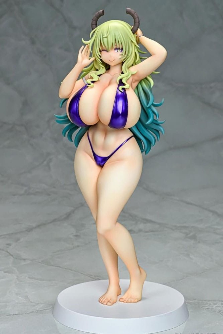 Shop Q-Six Hentai / Bikini / Dessous Figuren | Miss Kobayashi'S Dragon Maid - Lucoa Statue / Bikini Style: Q-Six